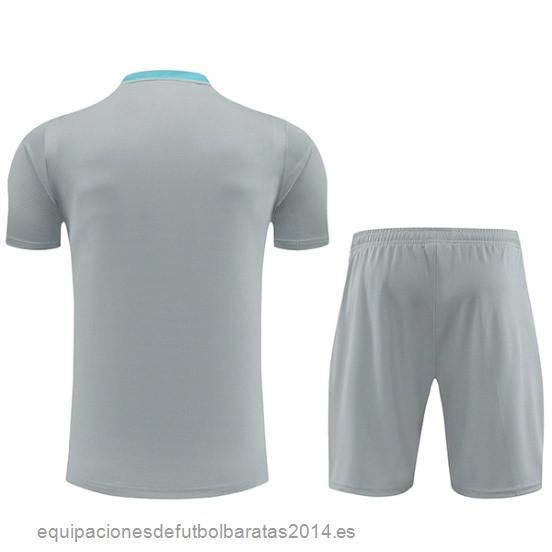 Nuevo Entrenamiento Conjunto Completo Atletico Madrid 24/25l Gris Azul Baratas